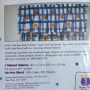 DISNEY POOH & TIGER TAILORED VALANCE